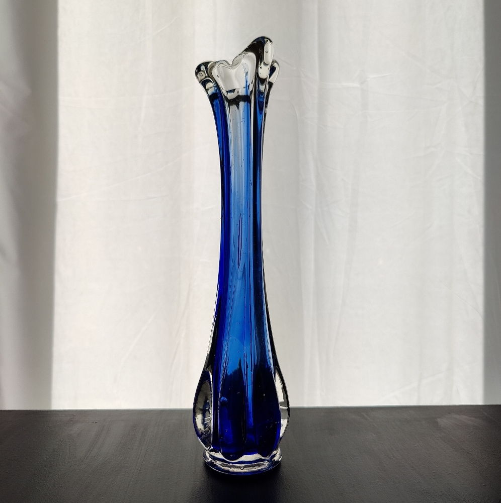 Vintage Cobalt Blue 🔵 Mini Swung Vase